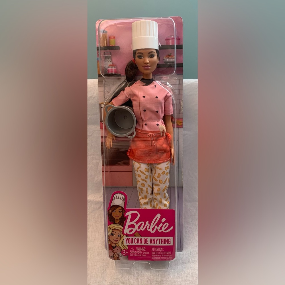 Barbie Pasta Chef, Brunette, With Pasta Pot